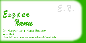 eszter nanu business card